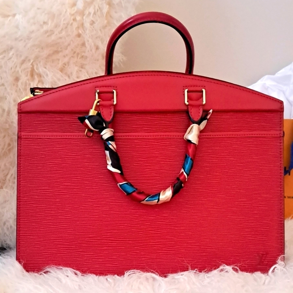 Louis Vuitton Riviera Red EPI tote Authentic - Picture 2 of 16